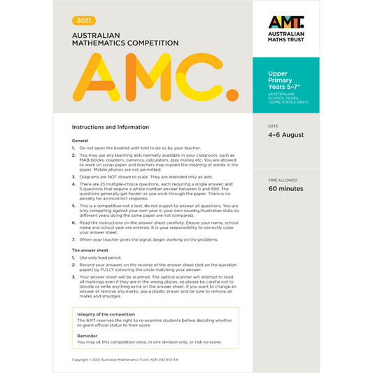 AMC Past papers: PDF