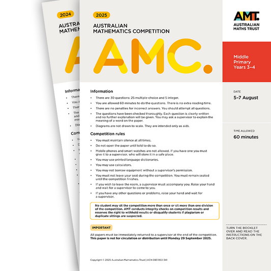 AMC Past Papers 2-year packs PDF