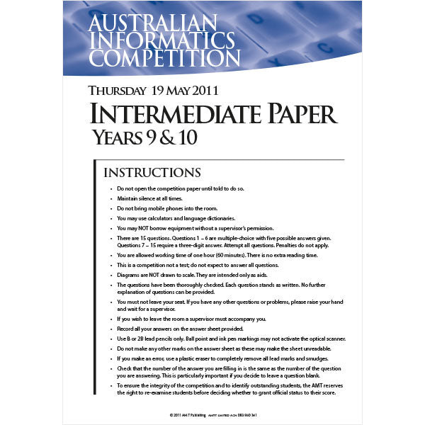 AIC 2011 Intermediate