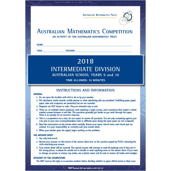 AMC 2018 Intermediate