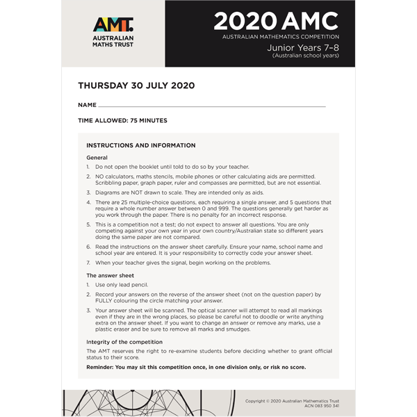 AMC 2020 Junior