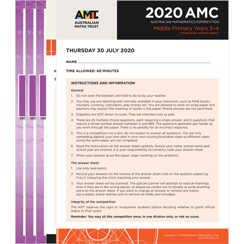 AMC Middle Primary 5-year pack
