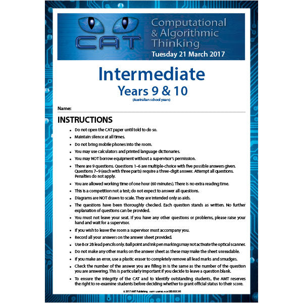 CAT 2017 Intermediate